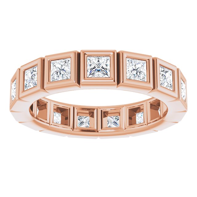 2.52 ct. Princess Diamond Eternity Band-VIRABYANI